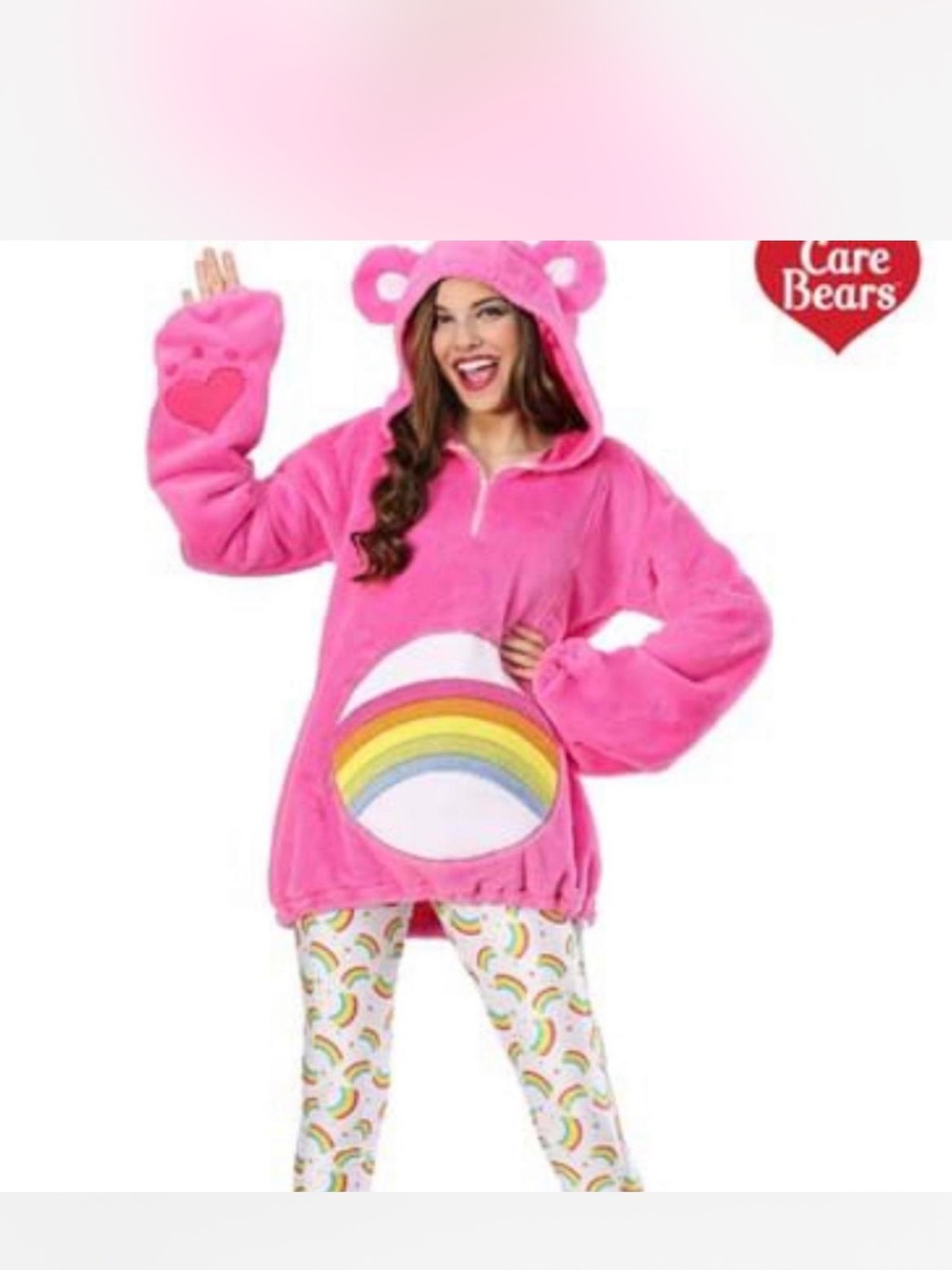 Care Bears Pink Rainbow Pajama Set/Halloween costume